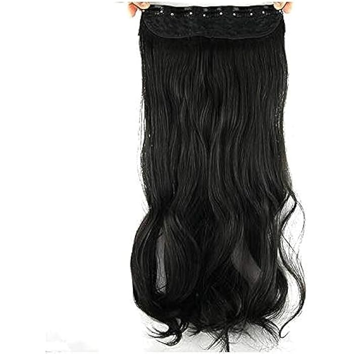 DILLARDS Fluffy Long Big Wavy Curly Hair Extension Black -H159 - Image 2